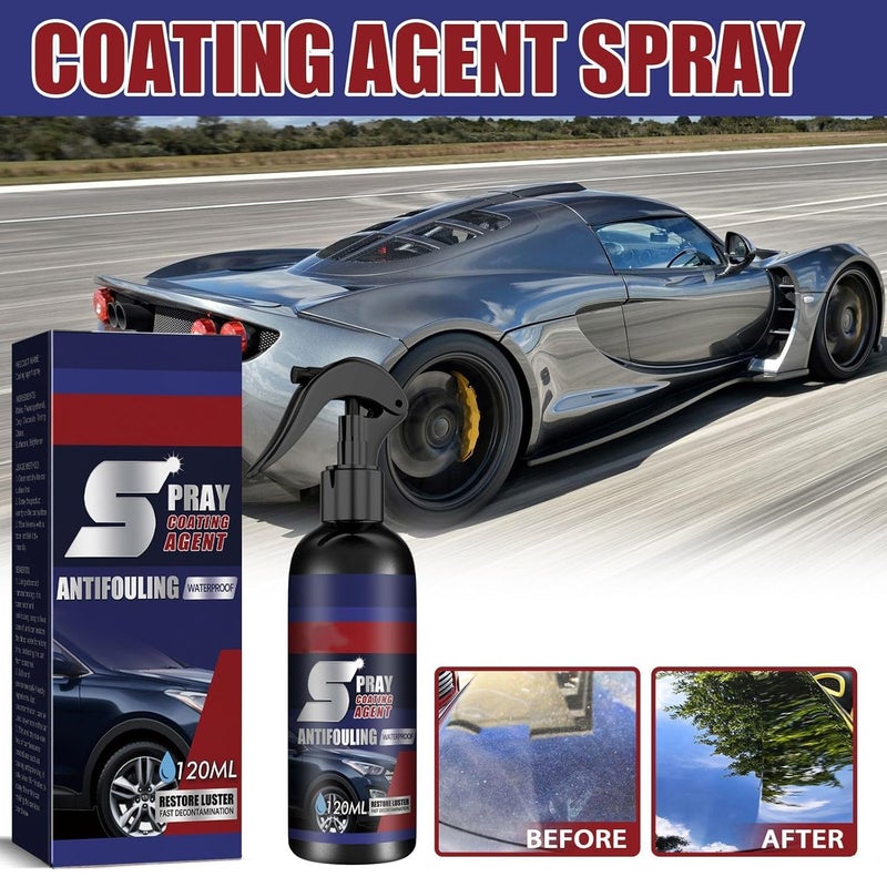 CROOT Spray Coating Agent, Ceramic Coating for Cars, High Protection 3 in 1 Spray, 3 in 1 High Protection Quick Car Coating Spray, Fast-Fine Coating Spray,Waterless Car Wash, Pack of 2 - Image 3